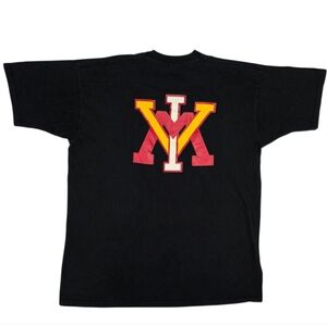 Vtg Virginia Military Institute T-Shirt 90s 2XL Black VMI Graphic Tee Streetwear